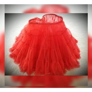 FIRM PRICE girls red tutu ballet ballerina under skirt dance
